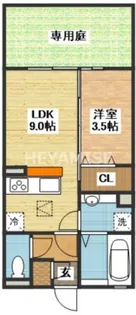 リッチプルメリア【1階】の間取り