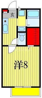 パナハイツ三山B【2階】の間取り