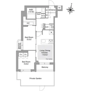 コンフォリア・リヴ東中野の間取り