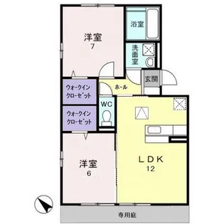 トータスモア伍番館【1階】の間取り