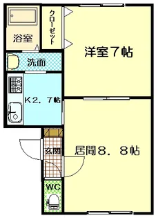 リバティ泉【3階】の間取り