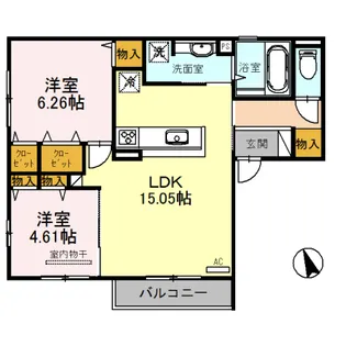 La Maison Epicure【2階】の間取り