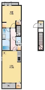 スカイ フラワー【2階】の間取り