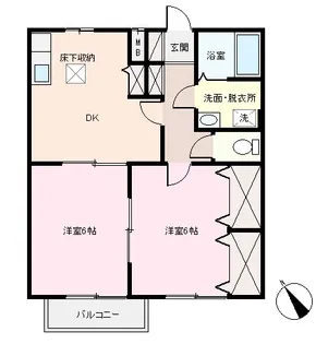 M0042R エスパーダ青市【1階】の間取り