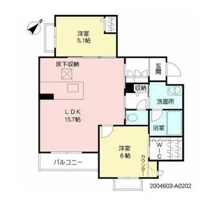 ベレオルーチェミヨシ【2階】の間取り