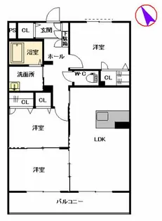 MASTメゾン尾ノ上【3階】の間取り