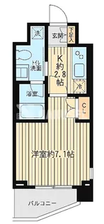 ウィルテラス奥沢【4階】の間取り