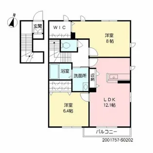 アンファミーユ【2階】の間取り
