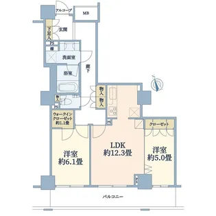 ローレルコート新宿タワー【10階】の間取り
