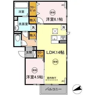 A-Garden 門司【2階】の間取り