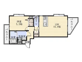 Regia下荒田【4階】の間取り