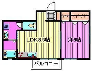 プランドール氷川【2階】の間取り