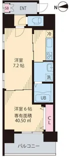 ステラ北進【8階】の間取り