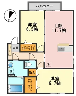 GeminiB棟【1階】の間取り