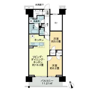 リビオシティ南砂町ステーションサイト【5階】の間取り