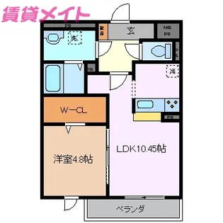 フェリーチェ【1階】の間取り