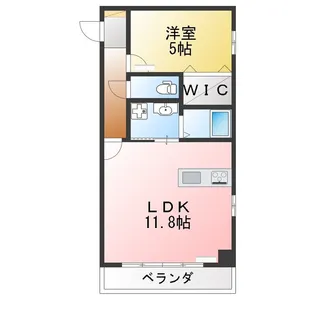プレミアムキャッスル有松【4階】の間取り