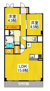 アミニティーミシマ【4階】の間取り