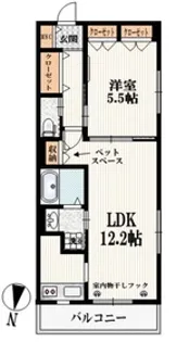 パルトゥネール哲学堂【3階】の間取り