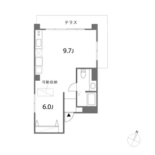 CREST【1階】の間取り