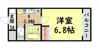 フォレスト新町【4階】の間取り