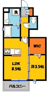 Will Do 江曽島【1階】の間取り