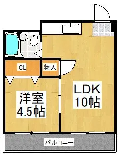 モンターニュ国領【4階】の間取り