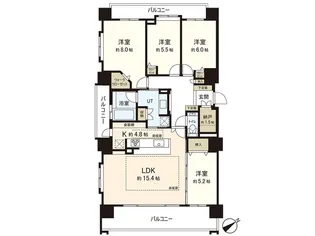 クリーンリバーフィネス桑園イースト【3階】の間取り