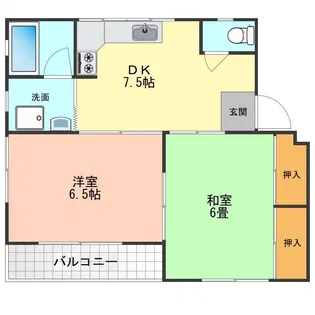 パークハイツ柏【1階】の間取り