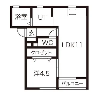 ローヌ【1階】の間取り