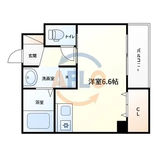 天王寺北Rマンション【1階】の間取り