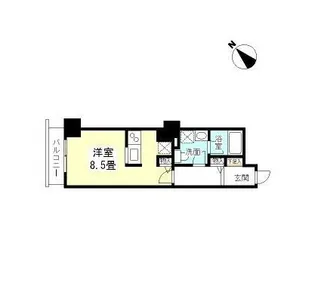 TKフラッツ渋谷【8階】の間取り