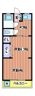 メゾン矢嶋【3階】の間取り