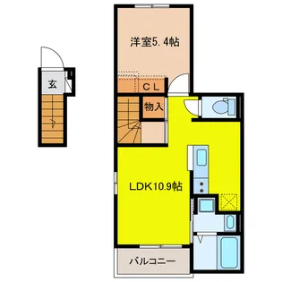 ラフレシールBの間取り