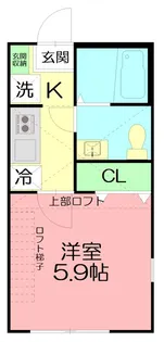 ウィステリア藤沢善行【2階】の間取り