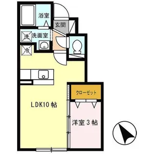 グランモア金沢【1階】の間取り