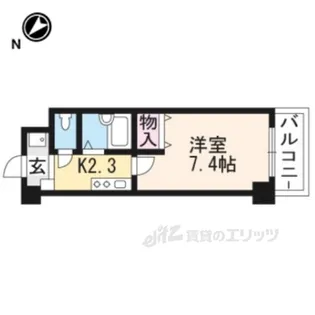 レイクヴュー堅田【1階】の間取り