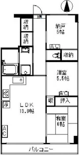 エスポワール【5階】の間取り