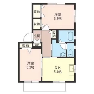 コンフォート【2階】の間取り