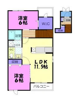 サンライズ【2階】の間取り