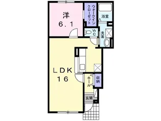 カーサセレノ【1階】の間取り