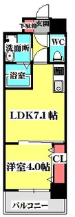 GIOIA住道【8階】の間取り