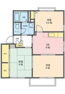 ハイアメニティ光陽【1階】の間取り