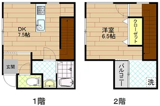 CONTINENTAL8【1階】の間取り