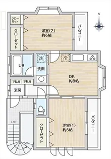 グリーンノート【2階】の間取り