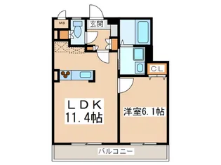 LIVE二日市【3階】の間取り