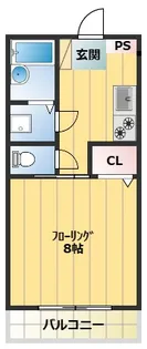 エステート大栄【3階】の間取り
