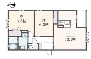 KEN’S HOUSE I【2階】の間取り