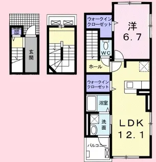 シェーネアンジュクロシェットB【3階】の間取り