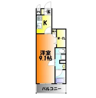 OWLSTYLE UCHISANGE【7階】の間取り